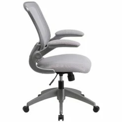 Mid Back Swivel Ergonomic Task Office Chair with Flip Up Arms Gray - Riverstone Furniture 8 Mid Back Swivel Ergonomic Task Office Chair with Flip Up Arms Gray - Riverstone Furniture -Office Chairs Sales Shop unnamed file 7975
