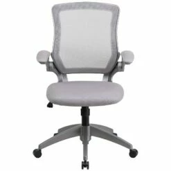 Mid Back Swivel Ergonomic Task Office Chair with Flip Up Arms Gray - Riverstone Furniture 9 Mid Back Swivel Ergonomic Task Office Chair with Flip Up Arms Gray - Riverstone Furniture -Office Chairs Sales Shop unnamed file 7976