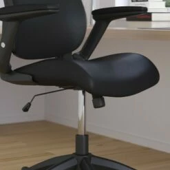 Merrick Lane High-Back Black Faux Leather Executive Swivel Office Chair with Molded Foam Seat and Adjustable Arms -Office Chairs Sales Shop unnamed file 8008