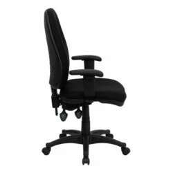 Emma and Oliver High Back Black Fabric Executive Ergonomic Office Chair with Adjustable Arms -Office Chairs Sales Shop unnamed file 8021