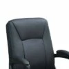 Curved Arms and Leatherette Upholstery Office Chair - Benzara Brown -Office Chairs Sales Shop unnamed file 8024