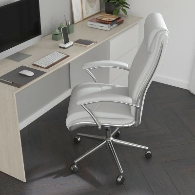 Merrick Lane High-Back Office Chair with Padded Arms Ergonomic Executive Swivel Task Chair with Headrest 6 Merrick Lane High-Back Office Chair with Padded Arms Ergonomic Executive Swivel Task Chair with Headrest - Image 4