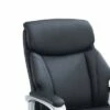 Leatherette with Curved Arms Office Chair Black - Benzara