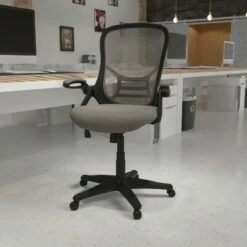 Emma and Oliver High Back Mesh Ergonomic Office Chair with Flip-up Arms