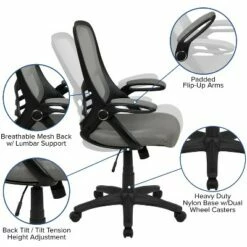 Emma and Oliver High Back Mesh Ergonomic Office Chair with Flip-up Arms -Office Chairs Sales Shop unnamed file 8090