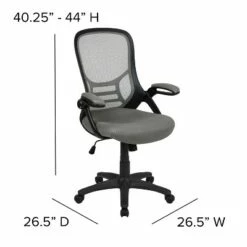 Emma and Oliver High Back Mesh Ergonomic Office Chair with Flip-up Arms -Office Chairs Sales Shop unnamed file 8091