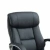 Top Padded Back with Curved Arms Office Chair Black - Benzara -Office Chairs Sales Shop unnamed file 8108