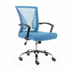 Modern Home Zuna Ergonomic Design Breathable Mesh Modern Mid Back Office Desk Chair with Lumbar Support, Steel Base, and Rolling Wheels, Black & Blue -Office Chairs Sales Shop unnamed file 8137