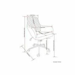 Sims Swivel Office Chair - Wyndenhall Distressed Cognac -Office Chairs Sales Shop unnamed file 8170