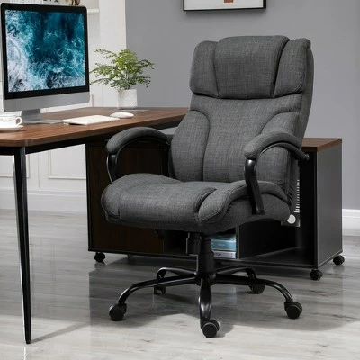 Vinsetto Big and Tall Ergonomic Executive Office Computer Chair 500lbs High with Upholste Thick Padding Headrest and Armrest Linen 10 Vinsetto Big and Tall Ergonomic Executive Office Computer Chair 500lbs High with Upholste Thick Padding Headrest and Armrest Linen - Image 8