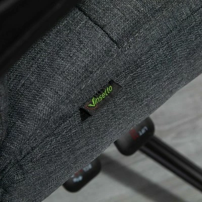 Vinsetto Executive LinenFeel Fabric Office Chair High Back Swivel Task Chair with Upholste Retractable Footrest Headrest and Armrest 8 Vinsetto Executive LinenFeel Fabric Office Chair High Back Swivel Task Chair with Upholste Retractable Footrest Headrest and Armrest - Image 6