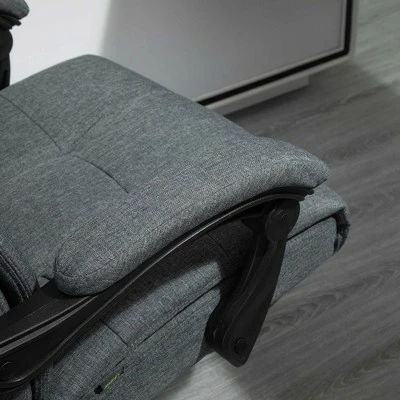 Vinsetto Executive LinenFeel Fabric Office Chair High Back Swivel Task Chair with Upholste Retractable Footrest Headrest and Armrest 9 Vinsetto Executive LinenFeel Fabric Office Chair High Back Swivel Task Chair with Upholste Retractable Footrest Headrest and Armrest - Image 7