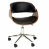 Julian Modern Chair Black/Walnut Veneer Back/Chrome - Armen Living 2 Julian Modern Chair Black/Walnut Veneer Back/Chrome - Armen Living -Office Chairs Sales Shop unnamed file 8192