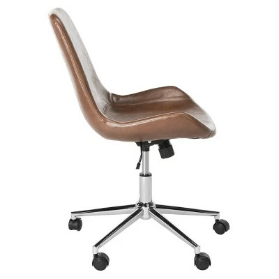 Fletcher Swivel Office Chair - Safavieh Beige 4 Fletcher Swivel Office Chair - Safavieh Beige - Image 2