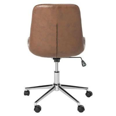 Fletcher Swivel Office Chair - Safavieh Beige 7 Fletcher Swivel Office Chair - Safavieh Beige - Image 5