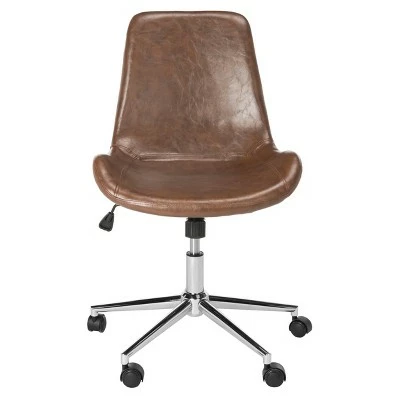 Fletcher Swivel Office Chair - Safavieh Beige 11 Fletcher Swivel Office Chair - Safavieh Beige - Image 9