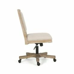 Sandine Rustic Upholstered Swivel Office Chair - Christopher Knight Home Beige/natural 17 Sandine Rustic Upholstered Swivel Office Chair - Christopher Knight Home Beige/natural -Office Chairs Sales Shop unnamed file 822