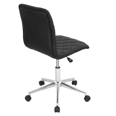 Caviar Contemporary Office Chair - LumiSource Black 5 Caviar Contemporary Office Chair - LumiSource Black - Image 3