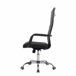 High Back Channel Office Chair with Adjustable Height Black - WOVENBYRD -Office Chairs Sales Shop unnamed file 8296