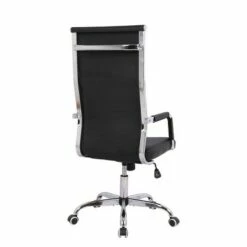 High Back Channel Office Chair with Adjustable Height Black - WOVENBYRD -Office Chairs Sales Shop unnamed file 8298