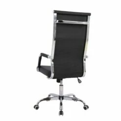 High Back Channel Office Chair with Adjustable Height Black - WOVENBYRD -Office Chairs Sales Shop unnamed file 8299