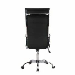 High Back Channel Office Chair with Adjustable Height Black - WOVENBYRD -Office Chairs Sales Shop unnamed file 8300