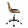 Duke Industrial Task Chair Faux Leather - Lumisource Espresso Brown