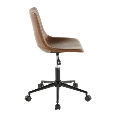 Duke Industrial Task Chair Faux Leather - Lumisource Espresso Brown 3 Duke Industrial Task Chair Faux Leather - Lumisource Espresso Brown