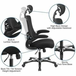 High Back Executive Chair Black - Riverstone Furniture Collection -Office Chairs Sales Shop unnamed file 8314