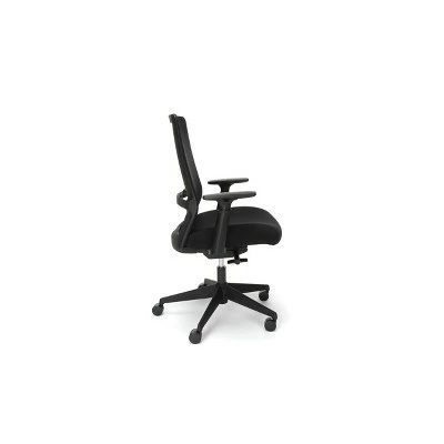 Biometric Commercial Grade Fabric Upholstered Task Chair - HON BASYX Gray 4 Biometric Commercial Grade Fabric Upholstered Task Chair - HON BASYX Gray - Image 2