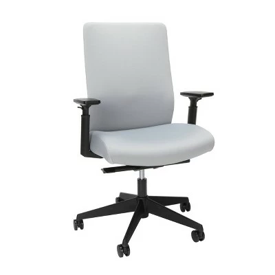 Biometric Commercial Grade Fabric Upholstered Task Chair - HON BASYX Gray 6 Biometric Commercial Grade Fabric Upholstered Task Chair - HON BASYX Gray - Image 4