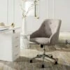 Evelynn Tufted Swivel Office Chair - Safavieh Gray