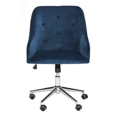 Evelynn Tufted Swivel Office Chair - Safavieh Gray 10 Evelynn Tufted Swivel Office Chair - Safavieh Gray - Image 8