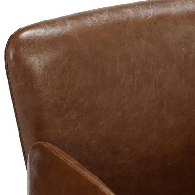 55 Downing Street Megan Brown Faux Leather Swivel Office Chair 5 55 Downing Street Megan Brown Faux Leather Swivel Office Chair - Image 3