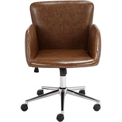 55 Downing Street Megan Brown Faux Leather Swivel Office Chair 8 55 Downing Street Megan Brown Faux Leather Swivel Office Chair - Image 6