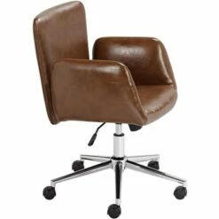 55 Downing Street Megan Brown Faux Leather Swivel Office Chair 15 55 Downing Street Megan Brown Faux Leather Swivel Office Chair -Office Chairs Sales Shop unnamed file 8382