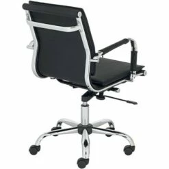 Studio 55D Tanner Black Faux Leather Lowback Desk Chair -Office Chairs Sales Shop unnamed file 8388