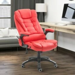 HomCom High Back Faux Leather Adjustable Heated Executive Massage Office Chair -Office Chairs Sales Shop unnamed file 8421