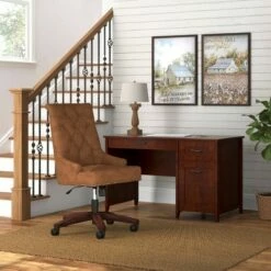 Button Tufted High Back Desk Chair - Quarters & Craft Tidal Blue -Office Chairs Sales Shop unnamed file 8460