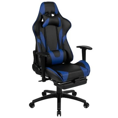 Emma and Oliver Racing Gaming Ergonomic Chair with Reclining Back, Footrest in Red LeatherSoft 17 Emma and Oliver Racing Gaming Ergonomic Chair with Reclining Back, Footrest in Red LeatherSoft - Image 15