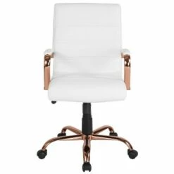 Mid Back Leather Executive Swivel Office Chair White/Rose Gold - Riverstone Furniture 7 Mid Back Leather Executive Swivel Office Chair White/Rose Gold - Riverstone Furniture -Office Chairs Sales Shop unnamed file 8522