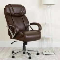 Hercules Series Leather Executive Swivel Ergonomic Office Chair with Extra Wide Seat - Riverstone Furniture Black -Office Chairs Sales Shop unnamed file 8559
