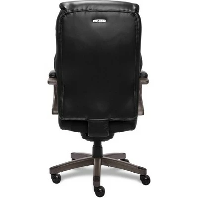 Hyland Bonded Leather & Wood Executive Office Chair - La-Z-Boy Black 7 Hyland Bonded Leather & Wood Executive Office Chair - La-Z-Boy Black - Image 5