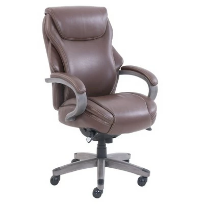 Hyland Bonded Leather & Wood Executive Office Chair - La-Z-Boy Black 9 Hyland Bonded Leather & Wood Executive Office Chair - La-Z-Boy Black - Image 7