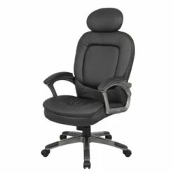 Executive Pillow Top Chair with Headrest Black - Boss Office Products -Office Chairs Sales Shop unnamed file 857