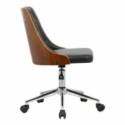 Montclair Mid-Century Office Chair Chrome/Black - Armen Living -Office Chairs Sales Shop unnamed file 8585