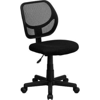 Low Back Task Chair Black - Riverstone Furniture Collection 3 Low Back Task Chair Black - Riverstone Furniture Collection