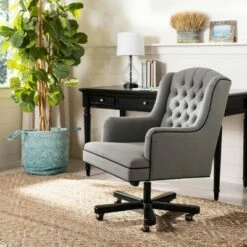 Nichols Desk Chair Gray - Safavieh