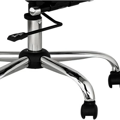 Studio 55D Modern Home Office Chair Swivel Tilt Low Back White Black Chrome Adjustable for Work Desk Home Office Computer 6 Studio 55D Modern Home Office Chair Swivel Tilt Low Back White Black Chrome Adjustable for Work Desk Home Office Computer - Image 4