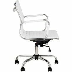 Studio 55D Modern Home Office Chair Swivel Tilt Low Back White Black Chrome Adjustable for Work Desk Home Office Computer 14 Studio 55D Modern Home Office Chair Swivel Tilt Low Back White Black Chrome Adjustable for Work Desk Home Office Computer -Office Chairs Sales Shop unnamed file 8656